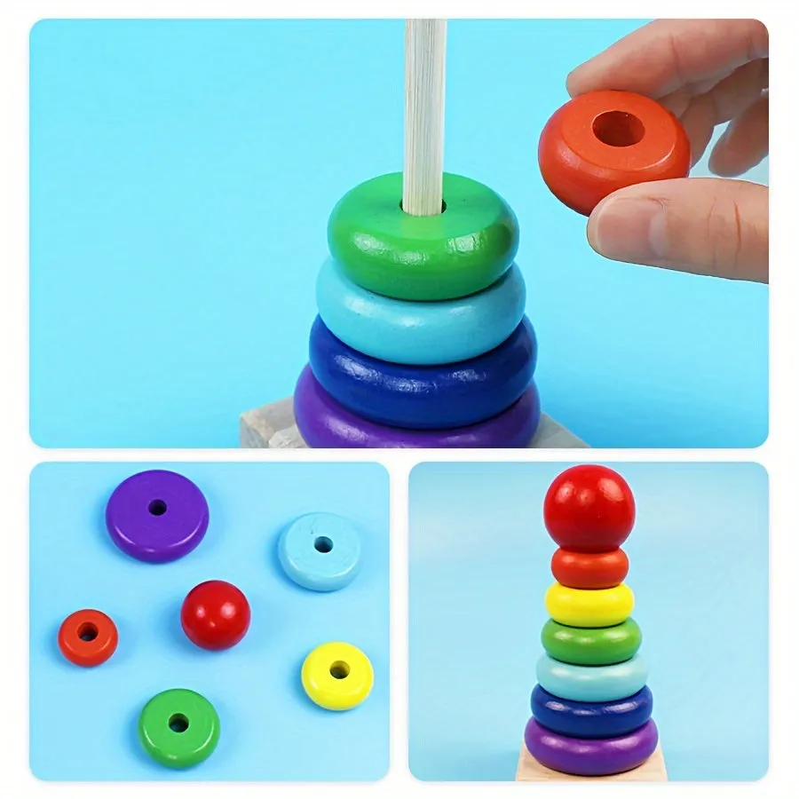 5in1 Montessori Toy Set Education Music Instruments Beads Clocks