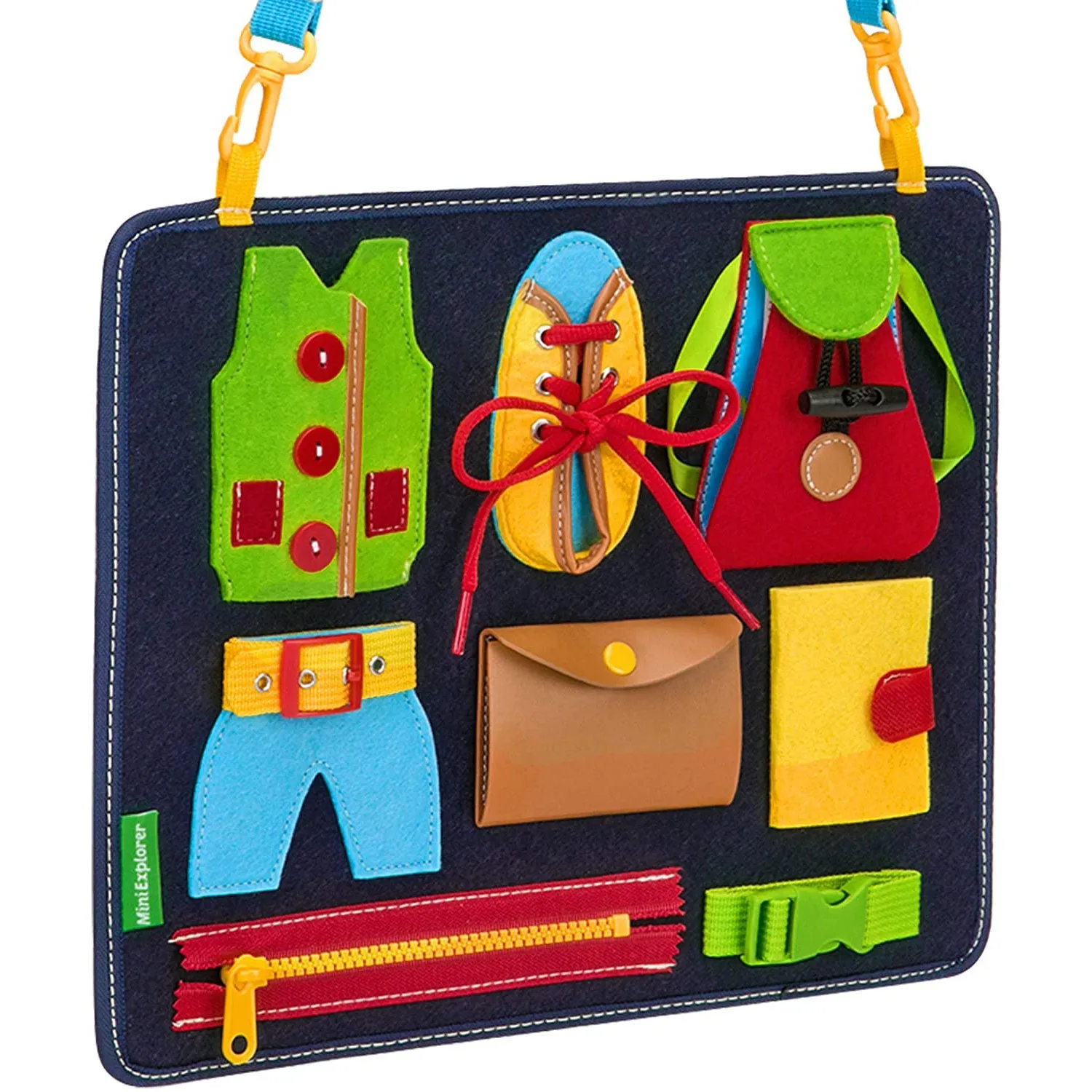 Baby learning dressing buckle zipper learning board