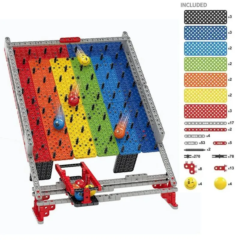 Ball Catching Rainbow Table Game for Creative Play