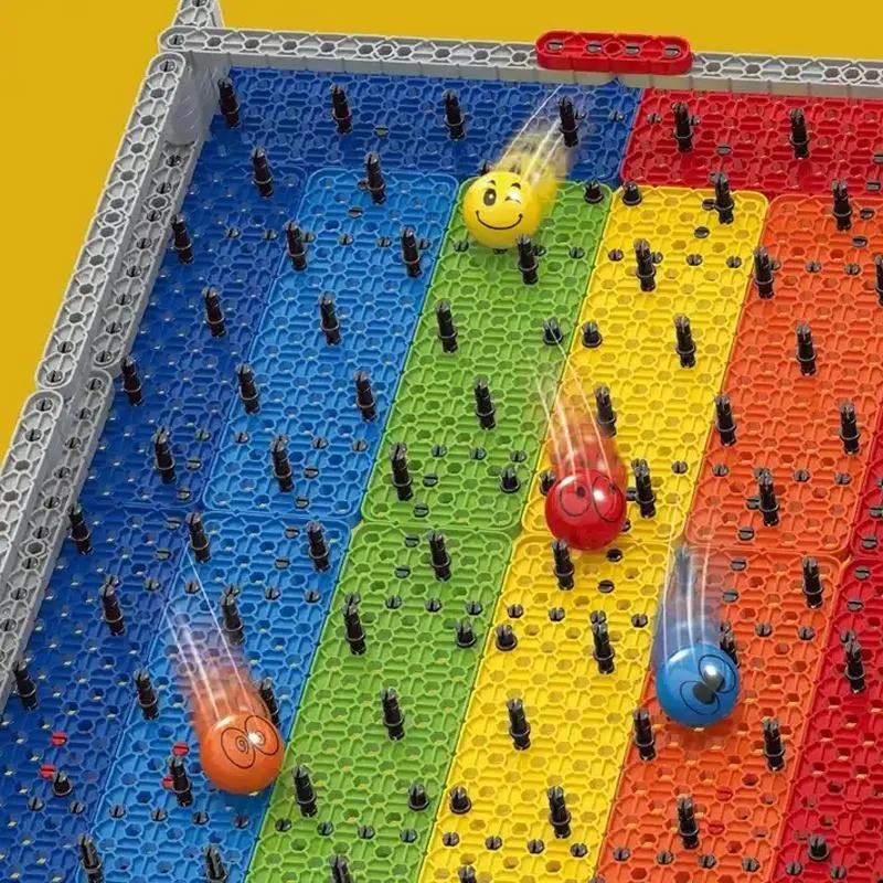 Ball Catching Rainbow Table Game for Creative Play