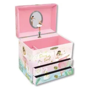 Ballerina Musical Jewelry Box - 2 Drawer