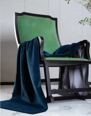 BIMO COZY BLUE THROWS AND BLANKETS -ANGIE HOMES