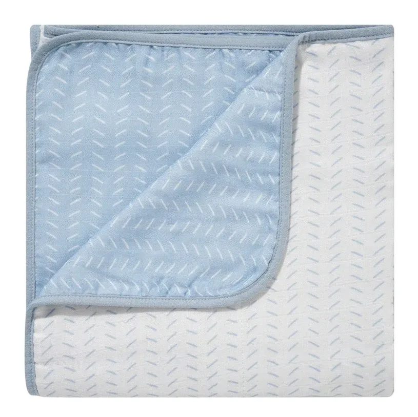 Blue Dash Baby Blanket