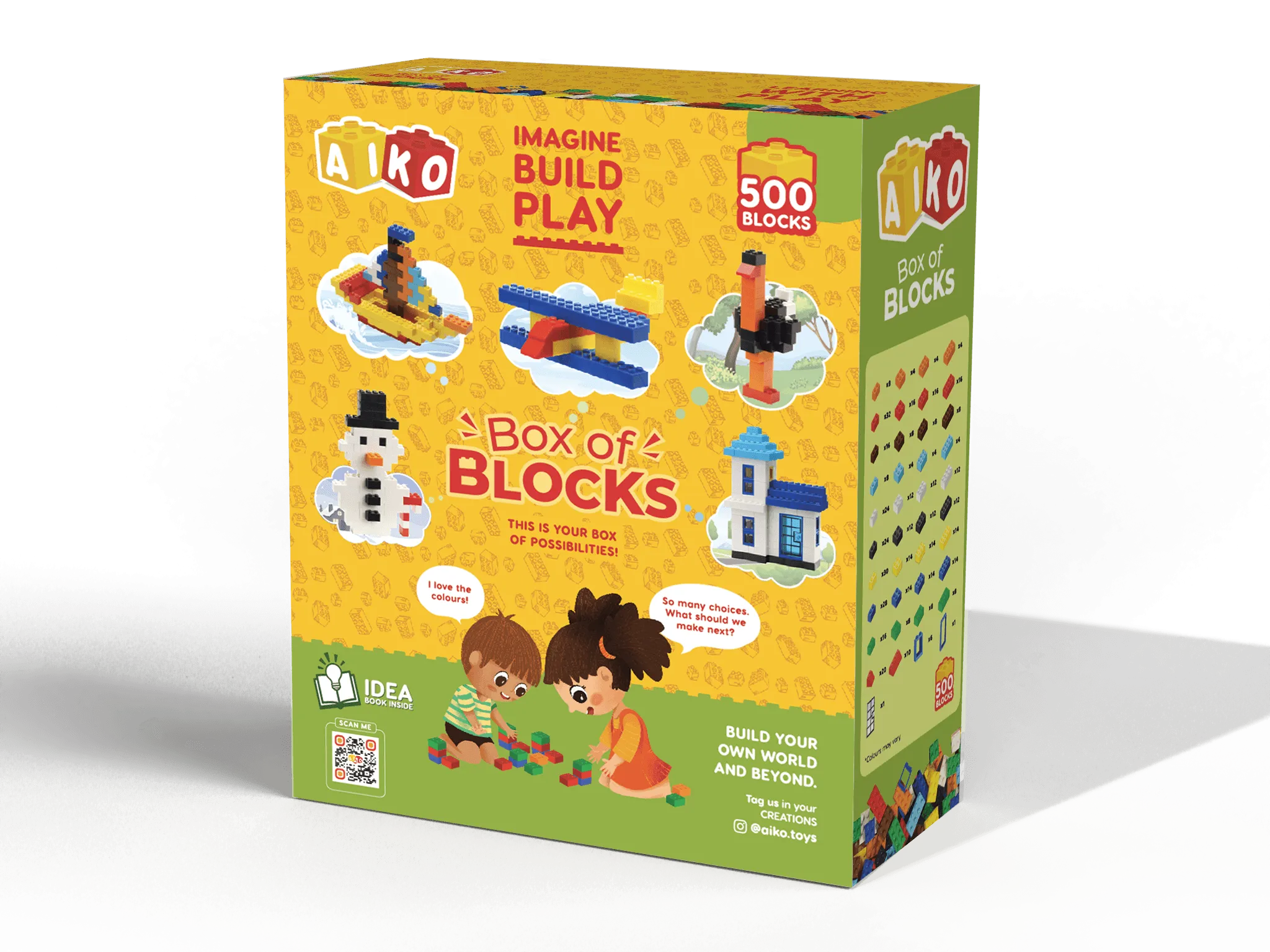 Box of Blocks 1000-Piece Building Blocks