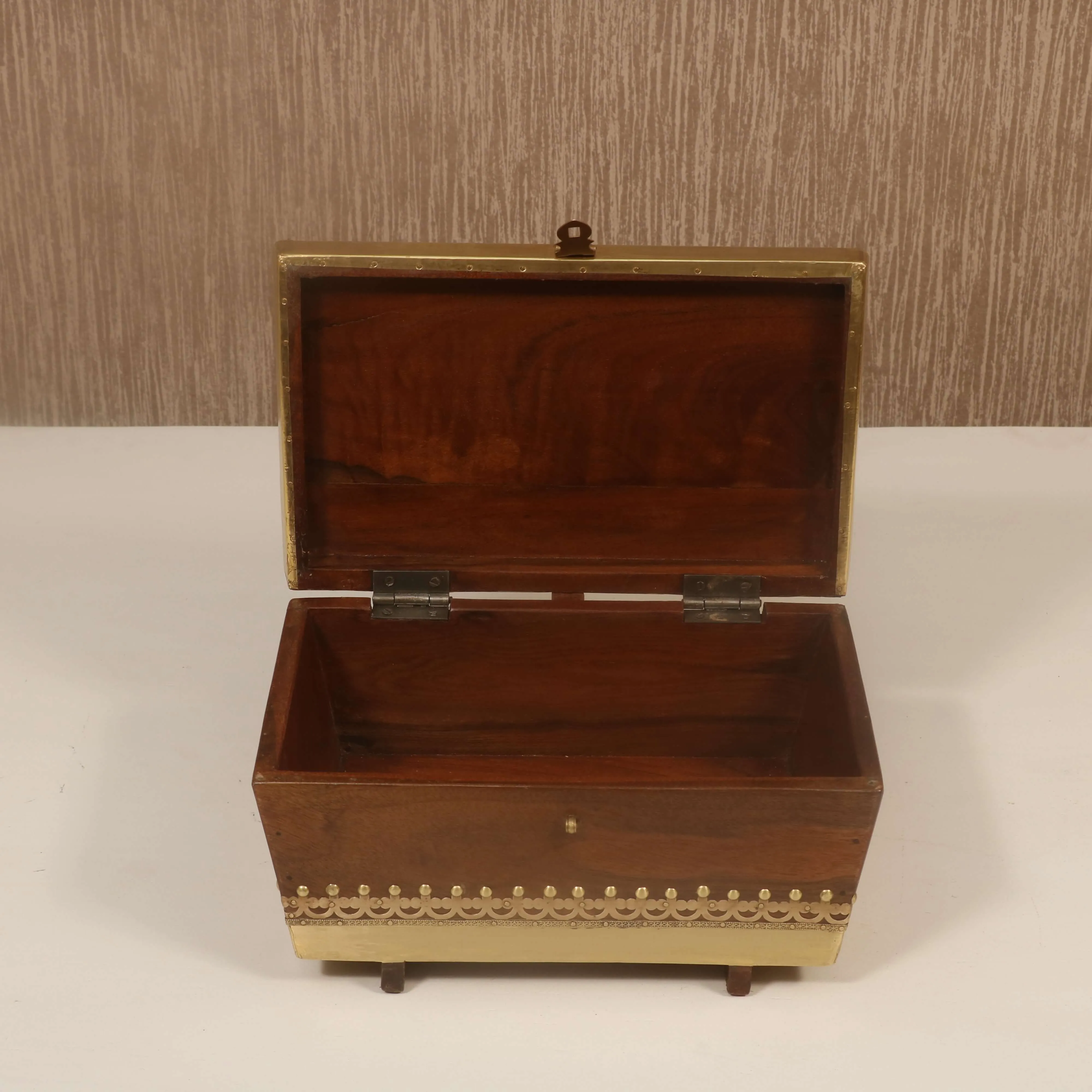 Brass Fitted Wooden Box