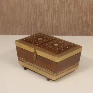 Brass Fitted Wooden Box