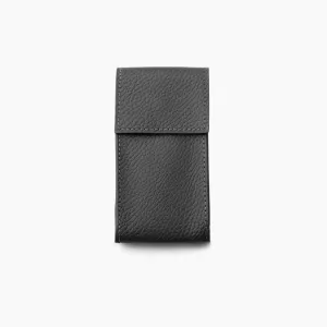 Charcoal Leather Watch Pouch