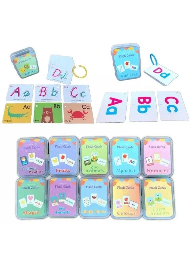 Children Learning Cards: Educational Baby Flash Cards Pocket Card Preschool Teaching Cards for kids, Sea Animals