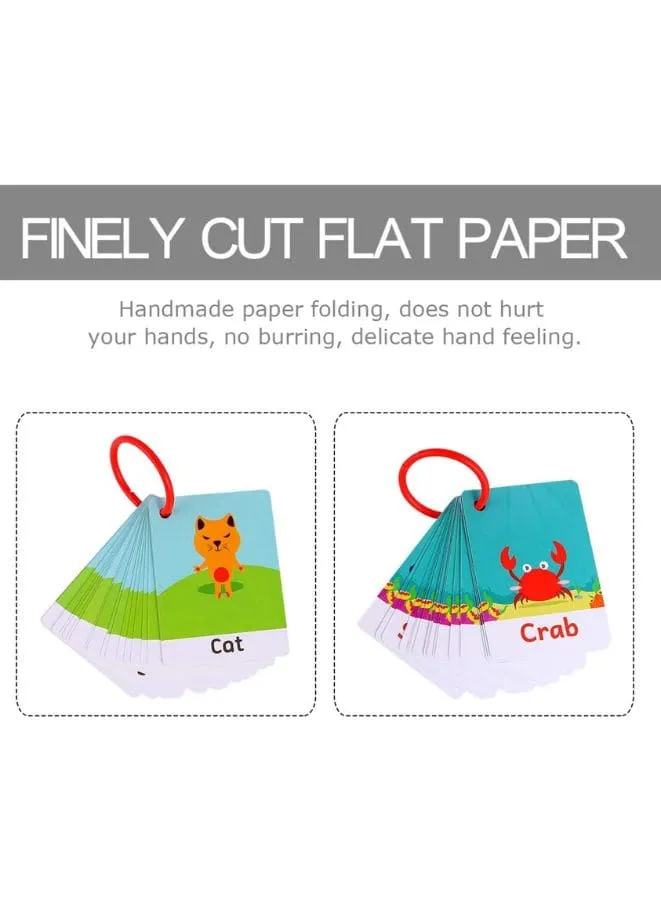 Children Learning Cards: Educational Baby Flash Cards Pocket Card Preschool Teaching Cards for kids, Zoo Animals