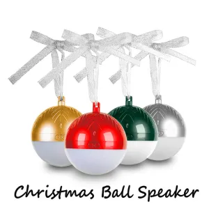 Christmas ball Bluetooth TWS speaker colorful flash lights