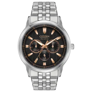 Citizen Eco Drive Corso Stainless With Rose Accents BU2070-55E