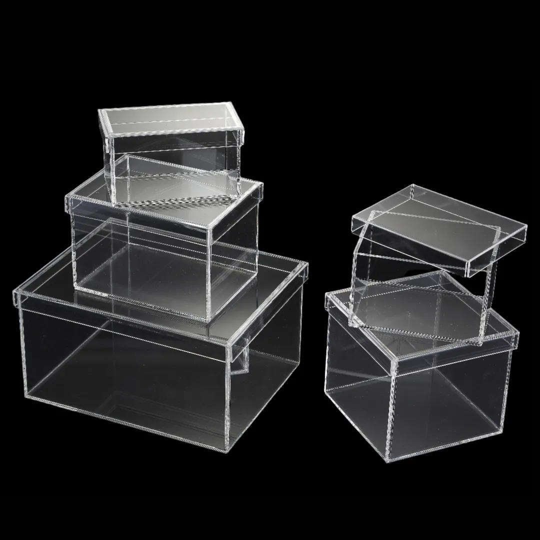 Clear 5"x5" Square Box with Lid