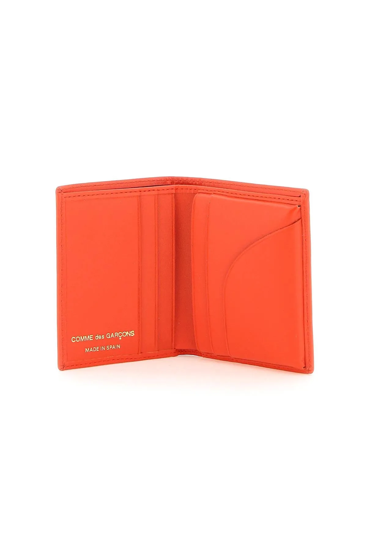 Comme des garcons wallet leather small bi-fold wallet