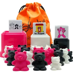 Counting Bears, Matching Cups and Game Dice Jumbo 43 Piece Set with ebook Included