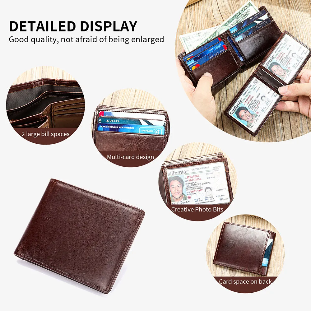 CowLuxe Stylish Leather Men's Wallets