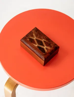 Diamond Marquetry Top Wooden Box