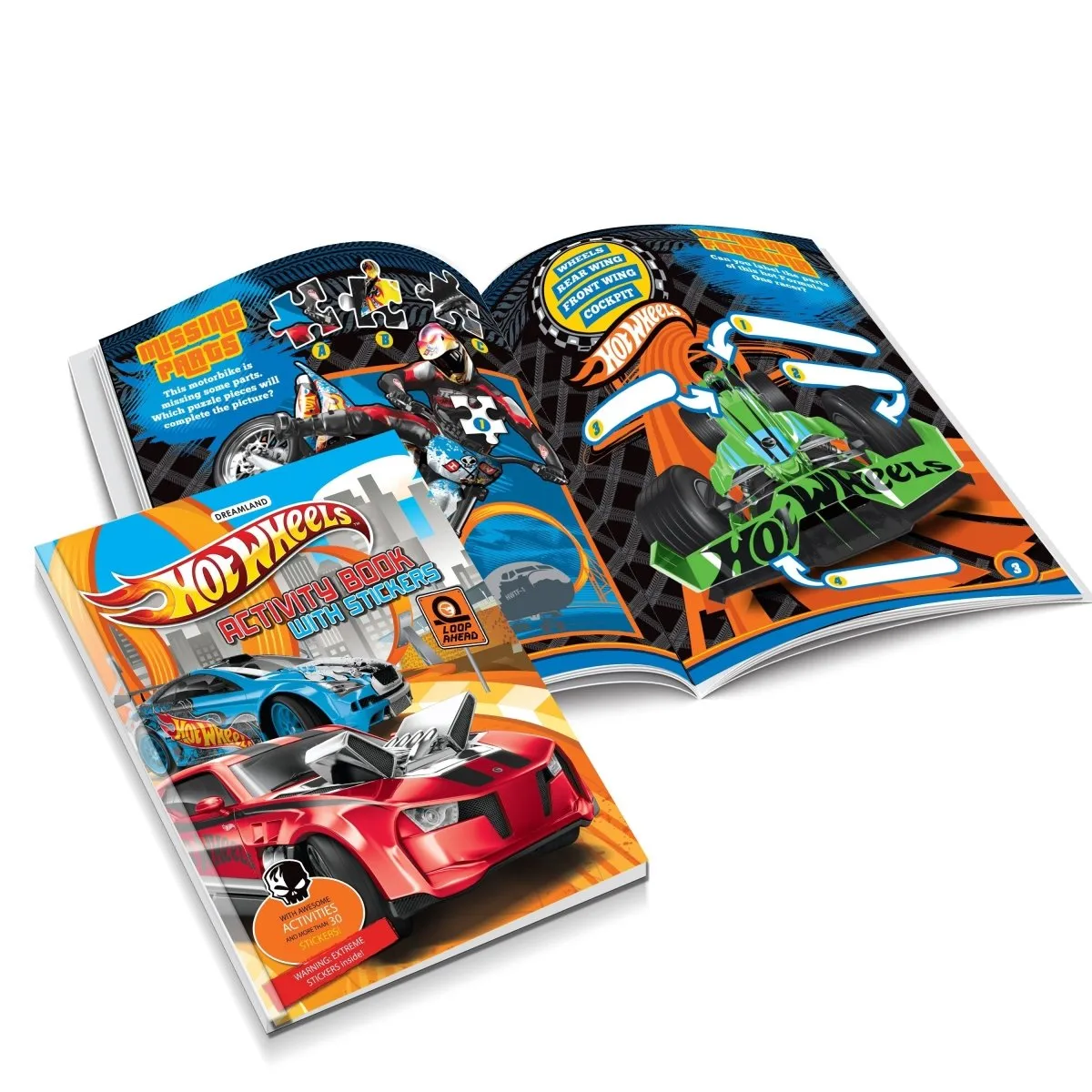 Dreamland Publications Hot Wheels Colouring And Activity Boos Pack ( A Pack of 4)