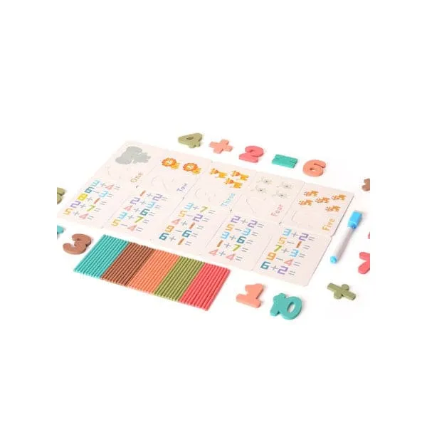 Educational Toys Reusable Math Learning Puzzle Cards for kids