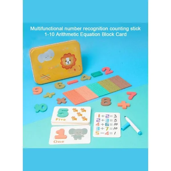 Educational Toys Reusable Math Learning Puzzle Cards for kids