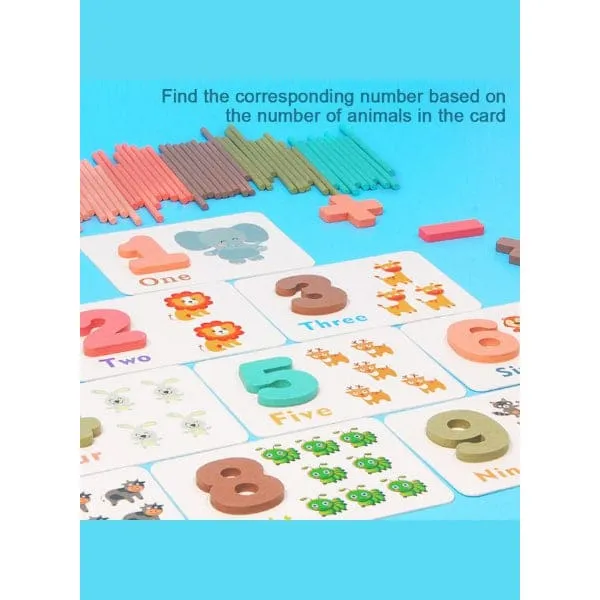 Educational Toys Reusable Math Learning Puzzle Cards for kids