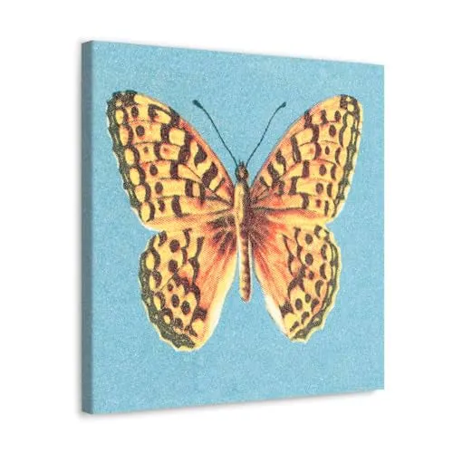 GADGETS WRAP Canvas Gallery Wrap Framed for Home Office Studio Living Room Decoration (10x10inch) - Butterfly (4)