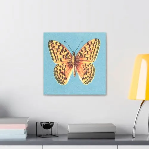 GADGETS WRAP Canvas Gallery Wrap Framed for Home Office Studio Living Room Decoration (10x10inch) - Butterfly (4)