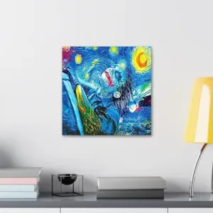 GADGETS WRAP Canvas Gallery Wrap Framed for Home Office Studio Living Room Decoration (10x10inch) - Van Gogh's Joker