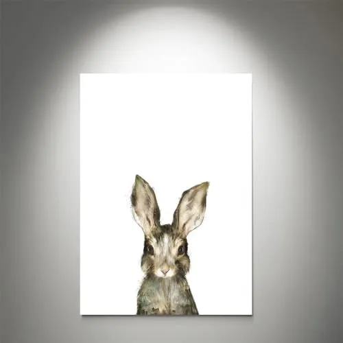 GADGETS WRAP Canvas Gallery Wrap Framed for Home Office Studio Living Room Decoration (11x17inch) - Little Rabbit (2)