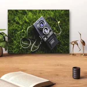 GADGETS WRAP Canvas Gallery Wrap Framed for Home Office Studio Living Room Decoration (14x11inch) - Old Camera