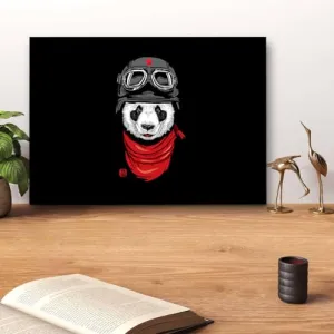 GADGETS WRAP Canvas Gallery Wrap Framed for Home Office Studio Living Room Decoration (14x11inch) - Panda Pilot