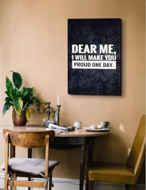 GADGETS WRAP Canvas Gallery Wrap Framed for Home Office Studio Living Room Decoration (14x22inch) - Motivation