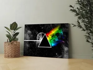 GADGETS WRAP Canvas Gallery Wrap Framed for Home Office Studio Living Room Decoration (17x11inch) - Pink Floyd