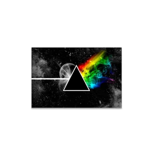 GADGETS WRAP Canvas Gallery Wrap Framed for Home Office Studio Living Room Decoration (17x11inch) - Pink Floyd