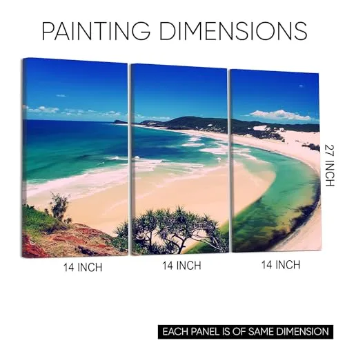 GADGETS WRAP Canvas Gallery Wrap Framed for Home Office Studio Living Room Decoration (3Part, 14x27inch Each) - From Hill