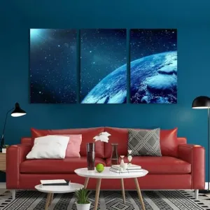 GADGETS WRAP Canvas Gallery Wrap Framed for Home Office Studio Living Room Decoration (3Part, 14x27inch Each) - Never Alone