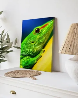 GADGETS WRAP Canvas Gallery Wrap Framed for Home Office Studio Living Room Decoration (9x11inch) - Lizard