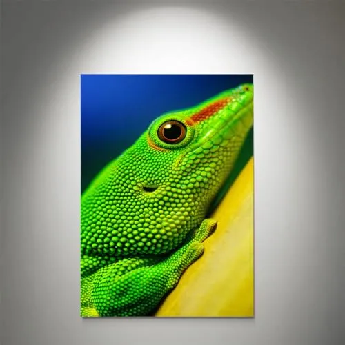 GADGETS WRAP Canvas Gallery Wrap Framed for Home Office Studio Living Room Decoration (9x11inch) - Lizard