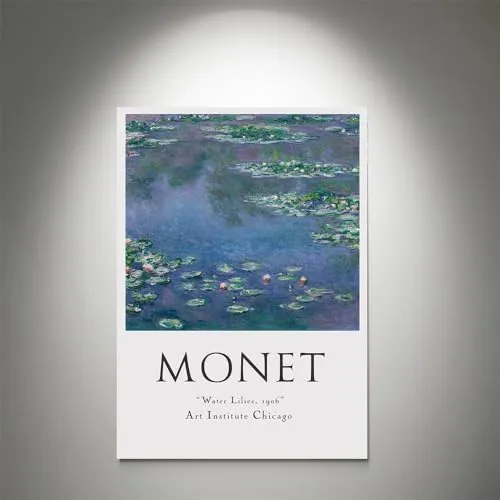 GADGETS WRAP Canvas Gallery Wrap Framed for Home Office Studio Living Room Decoration (9x11inch) - Monet Water Lilies Poster