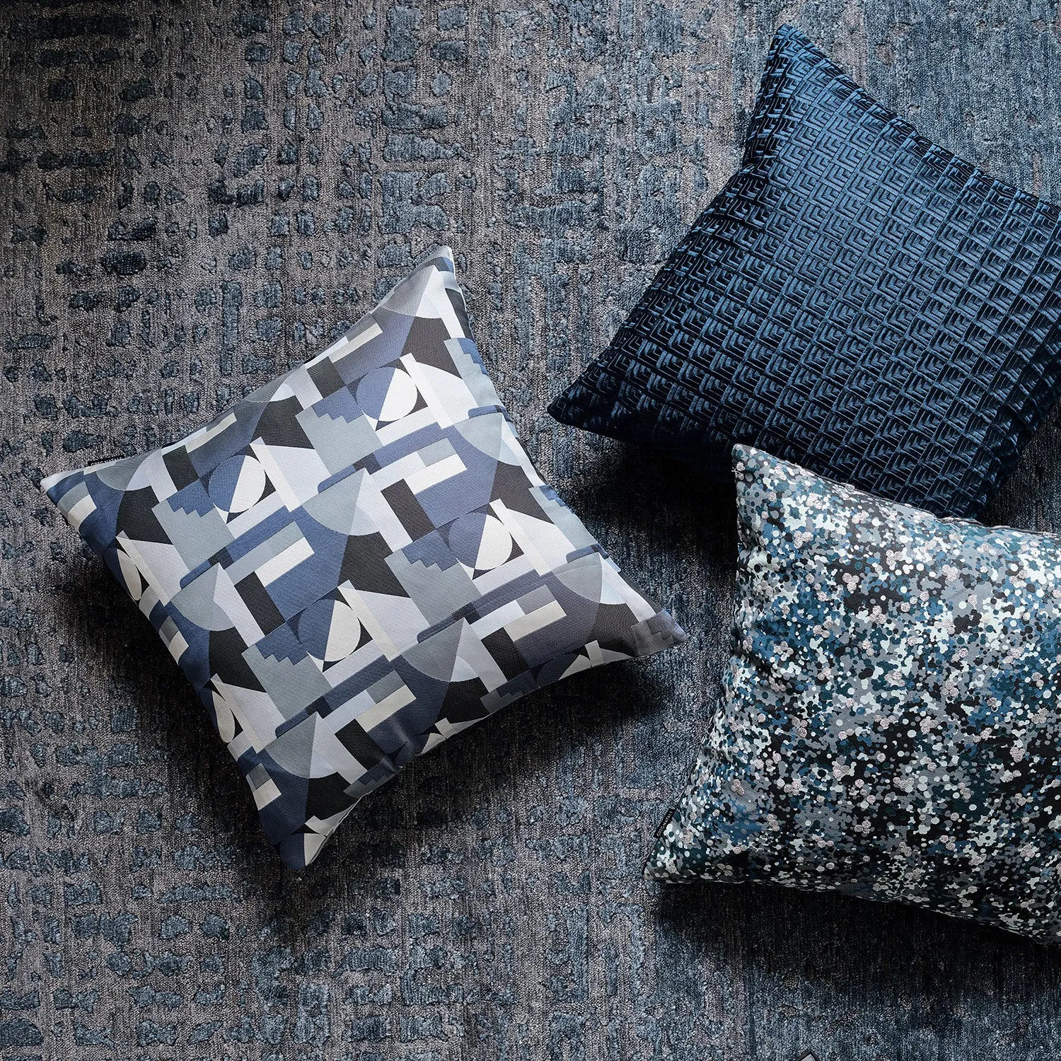 greg natale | orwell cushion | blue - DC