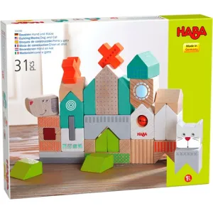 Haba Building Blocks Dog and Cat