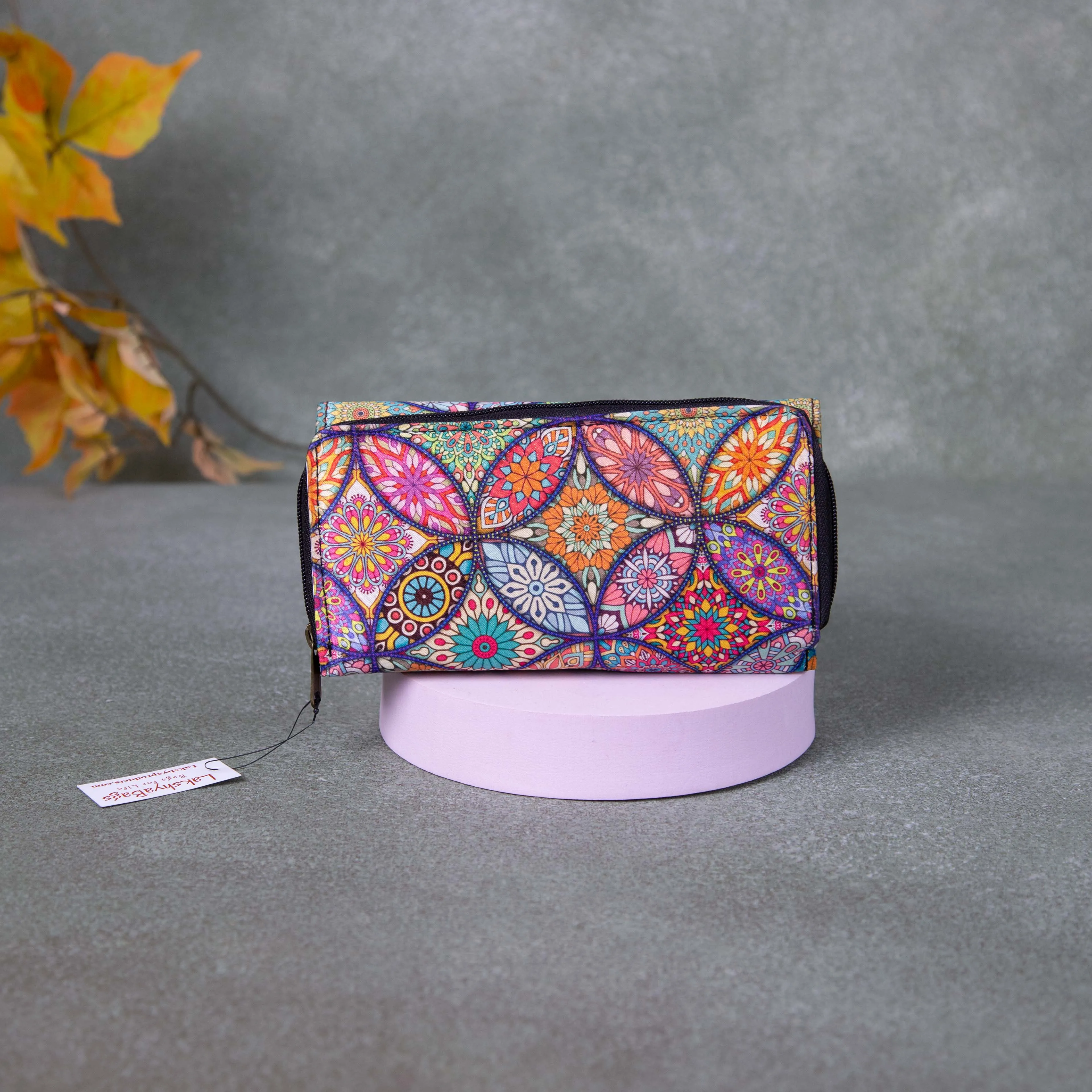 Handmade Wallets - Classic Multi-Colour with Flower Design