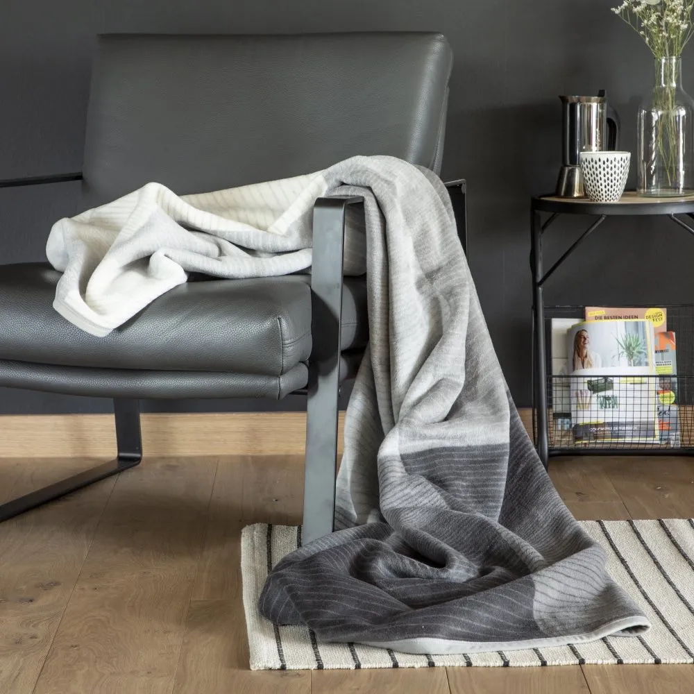 Ibena Granada Luxury Blanket - Grey