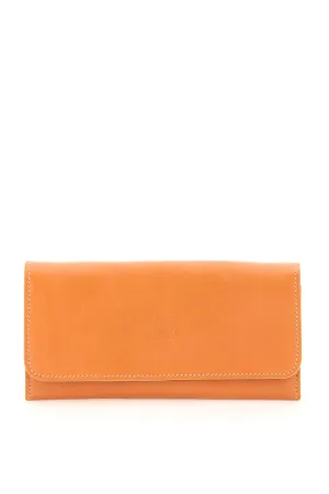 Il bisonte double cowhide leather long wallet