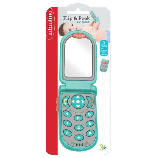 Infantino Flip & Peek Fun Phone (Teal)