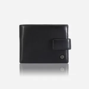 Jekyll & Hide Monaco Billfold Wallet With Coin And ID Window, Black