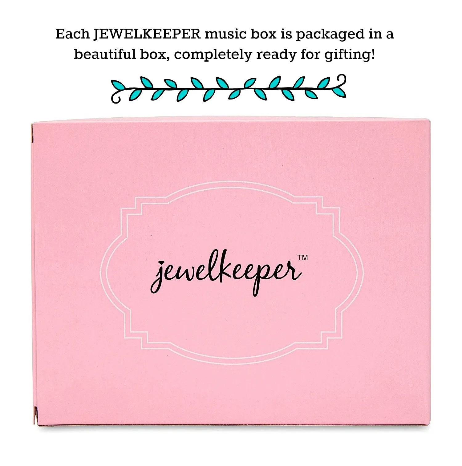 Jewelkeeper Personalize-Your-Own White Musical Ballerina Jewelry Box, You are My Sunshine