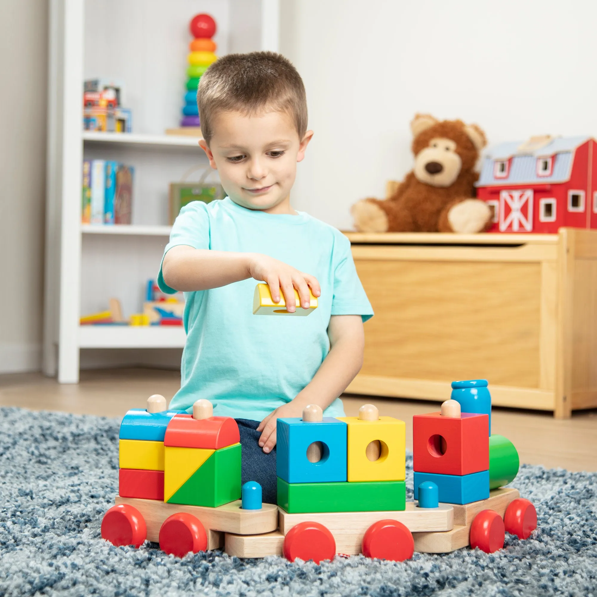 Jumbo Wooden Stacking Train – Classic