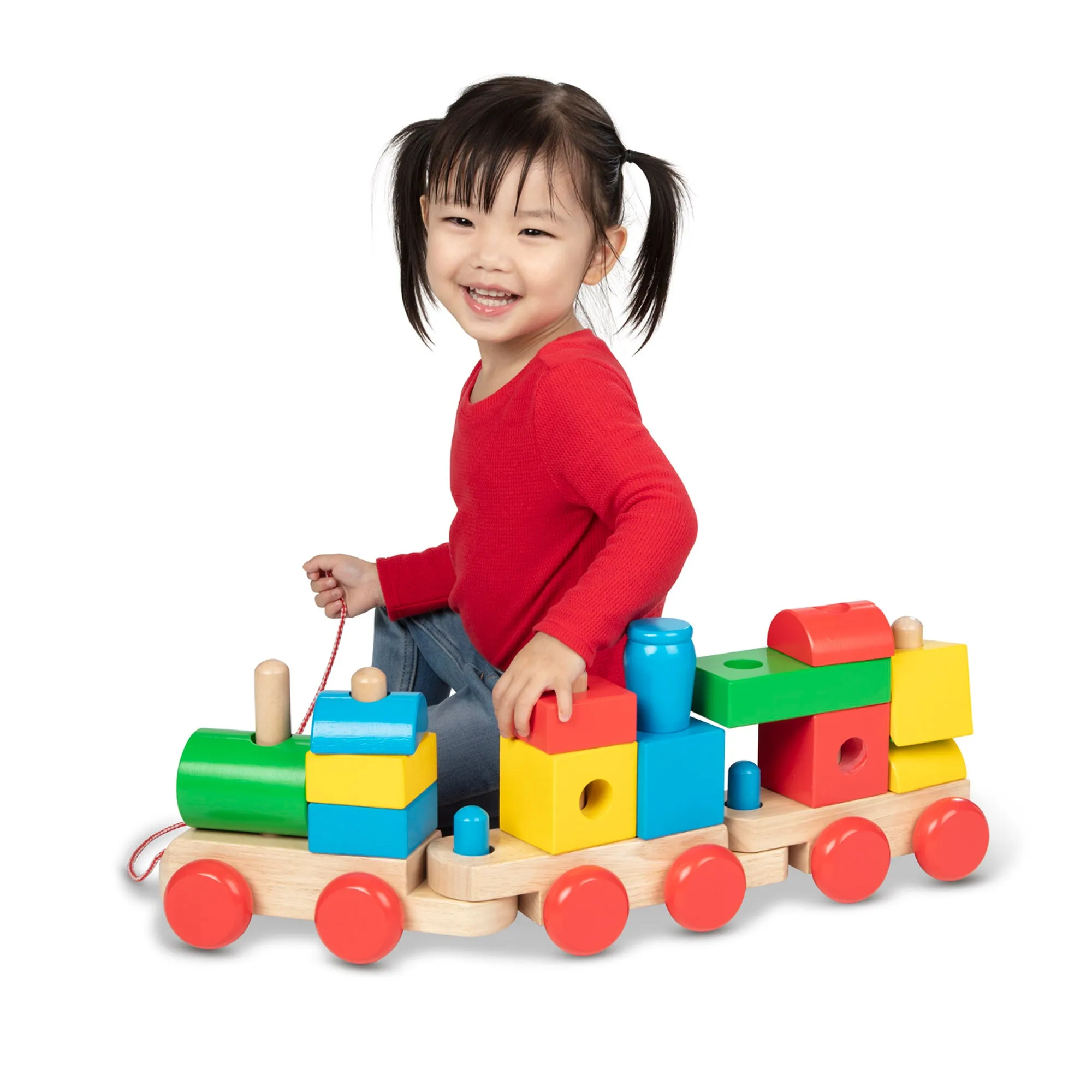 Jumbo Wooden Stacking Train – Classic