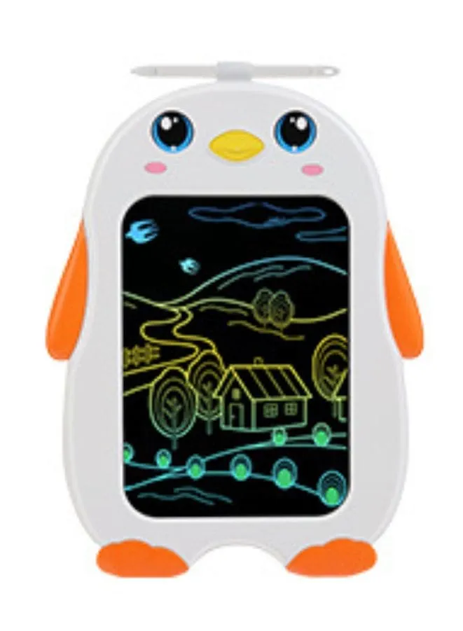 LCD Writing Tablet for Kids ,7.7in Doodle Board Penguin Educational Toys ,Drawing Board Boys Toys for 3-6 Year Old Kids Gifts（Orange）