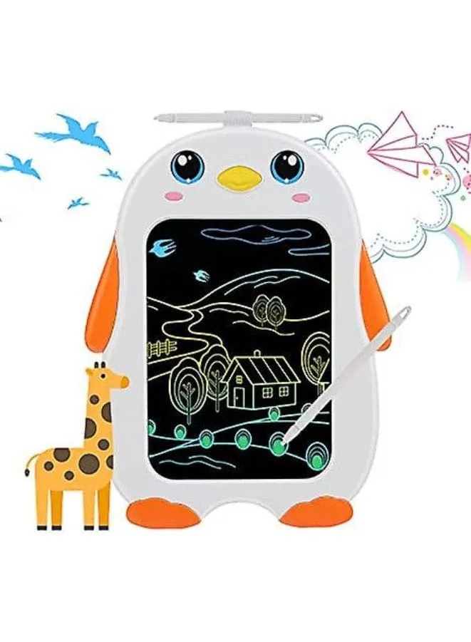 LCD Writing Tablet for Kids ,7.7in Doodle Board Penguin Educational Toys ,Drawing Board Boys Toys for 3-6 Year Old Kids Gifts（Orange）